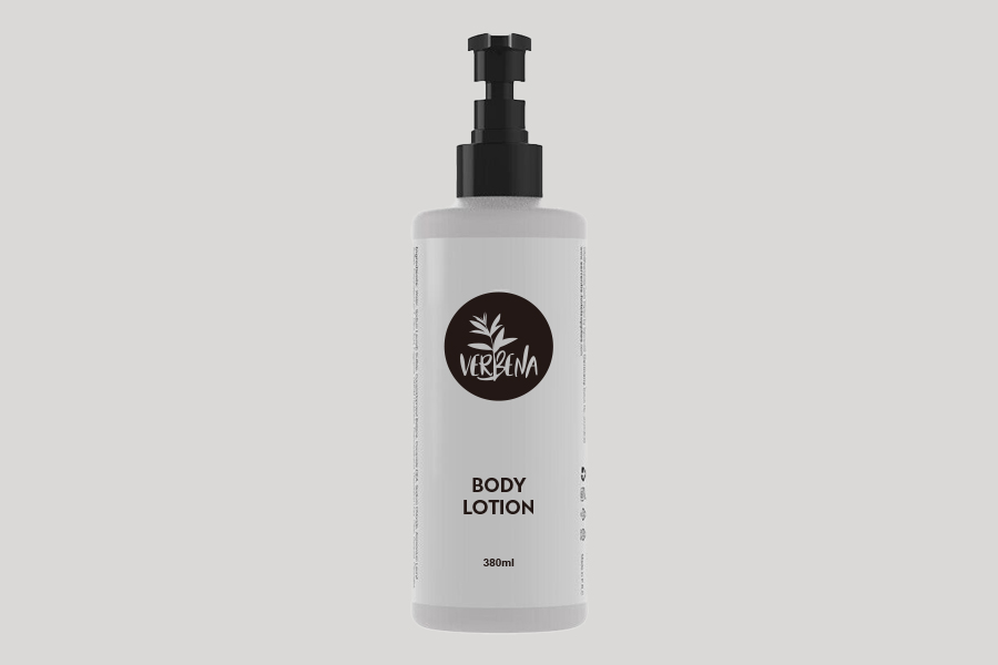 VERBENA MAGIC BOTTLE - Body lotion - loción para el cuerpo 380ml, tapón con bomba "Magic Bottle"