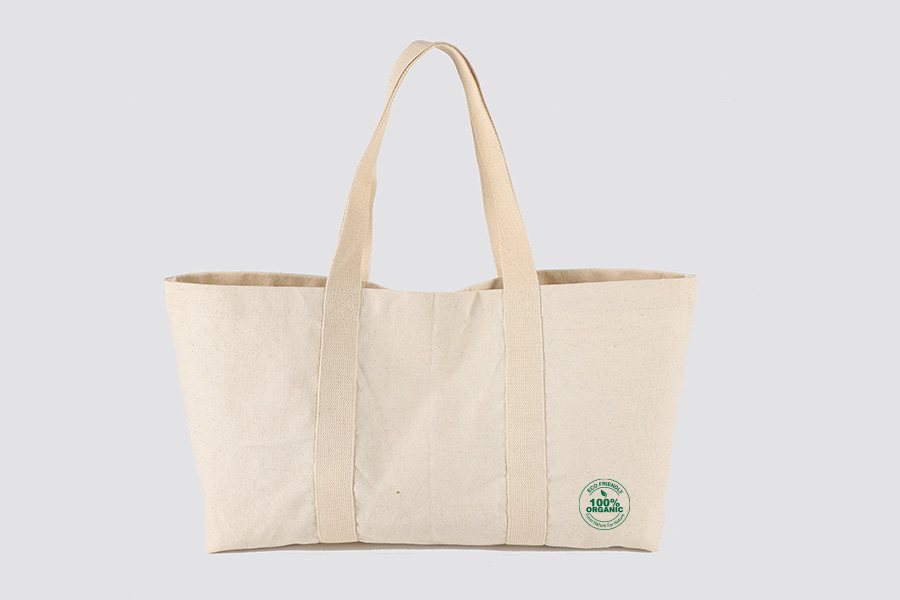 Wellness bag made of cotton, color: natural, size 60x29x11cm