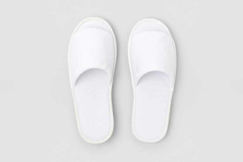 P-Andy Velour open-toe, white, 4mm, size 29.5cm